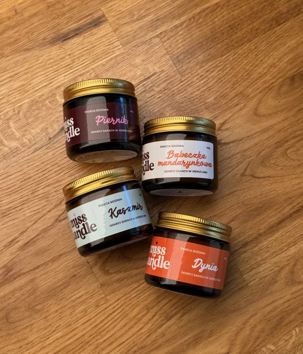 Zestaw jesiennych świec