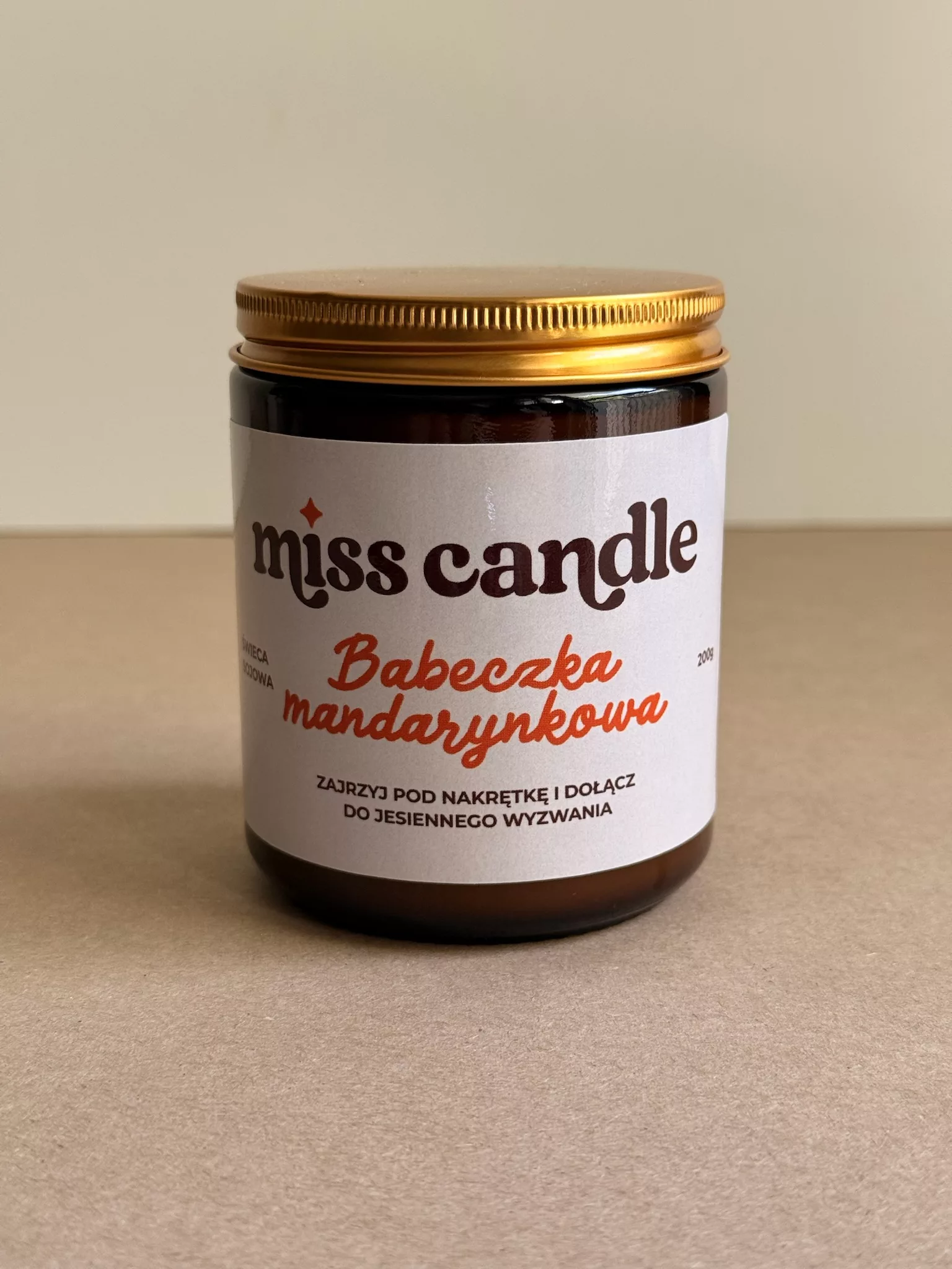 Świeca sojowa Babeczka mandarynkowa - obrazek 3