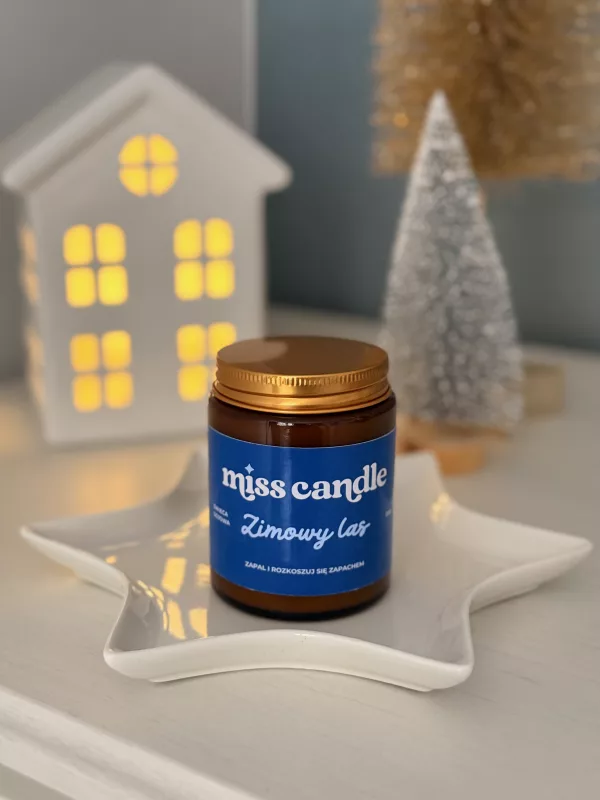 Świeca sojowa Zimowy las