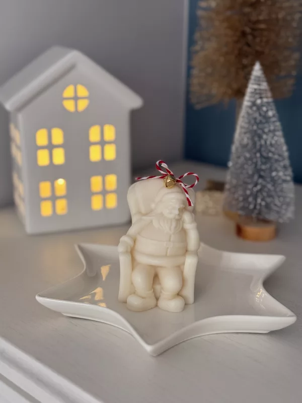 Świeca sojowa Mikołaj siedzący