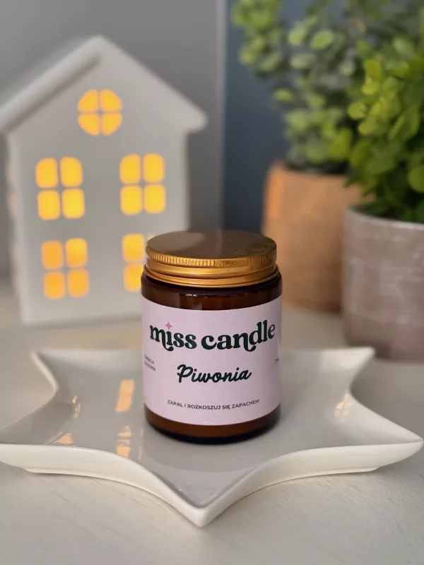 Świeca sojowa Piwonia