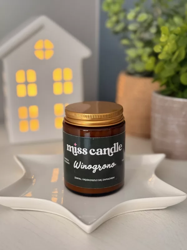 Świeca sojowa Winogrono