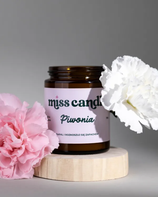 Świeca sojowa Piwonia