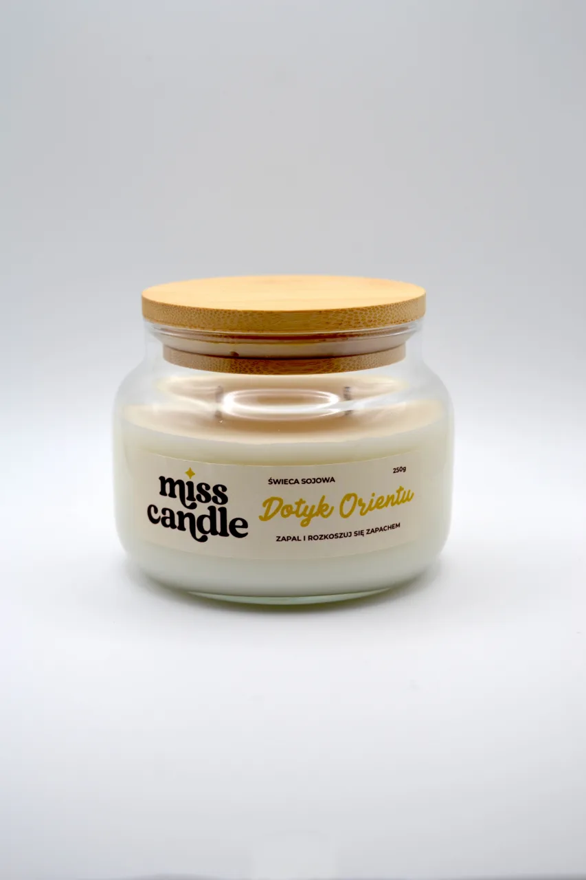Świeca sojowa Dotyk Orientu - dwuknotowa, 250g
