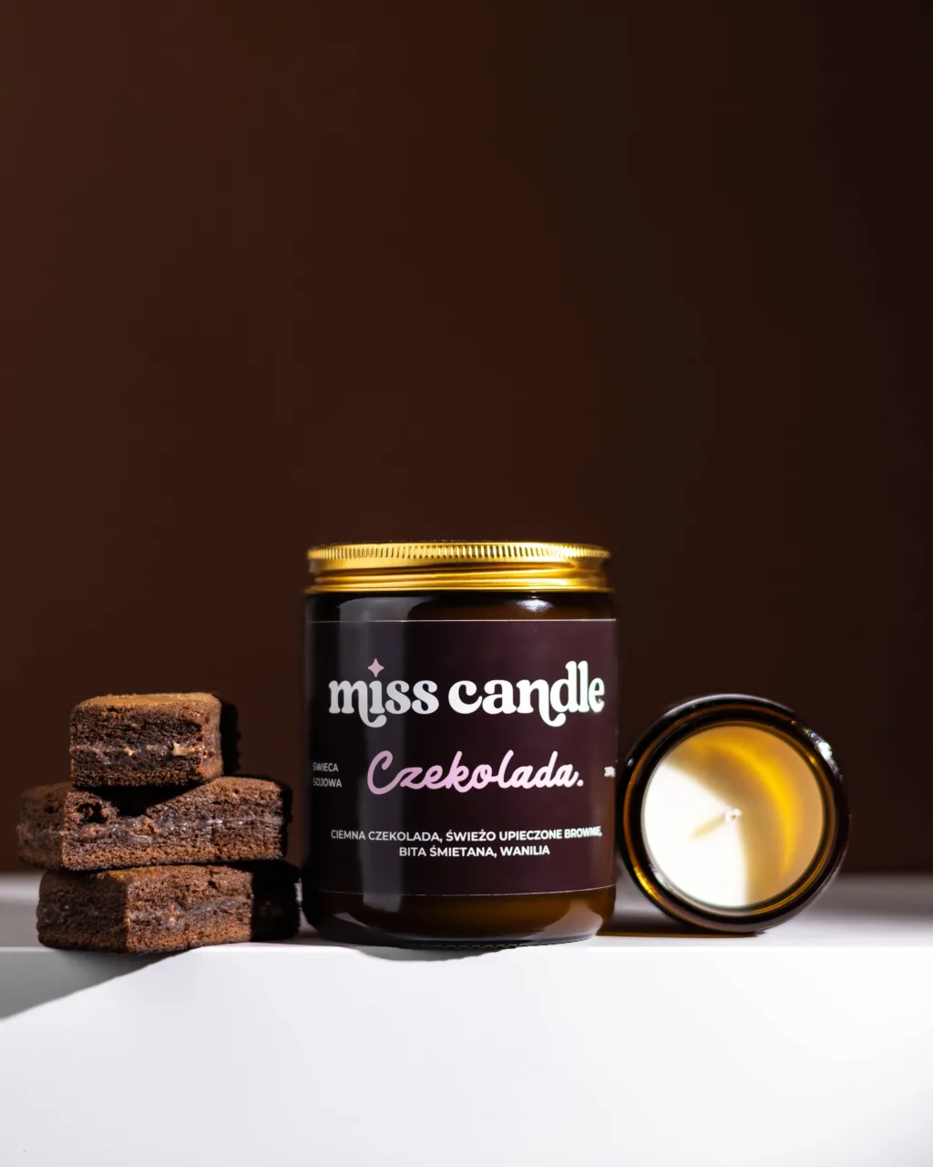 Świeca sojowa Czekolada 200g