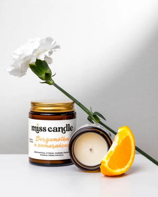 Świeca sojowa Bergamotka z pomarańczą
