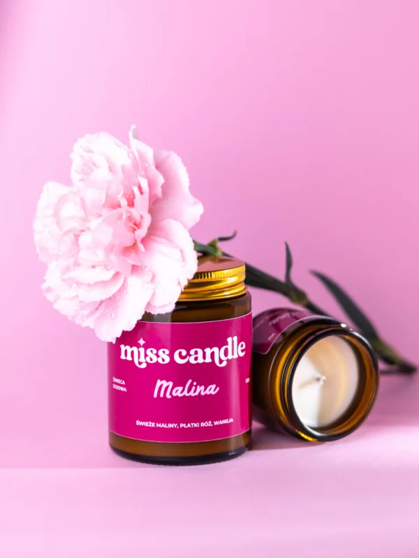 Świeca sojowa Malina
