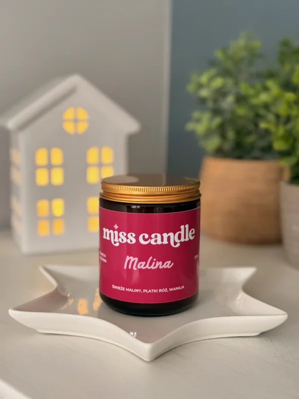 Świeca sojowa Malina