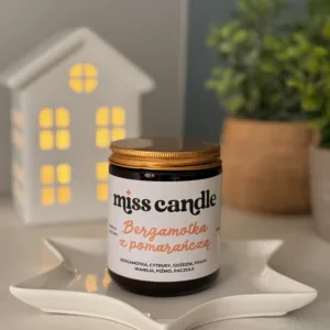 Świeca sojowa Bergamotka z pomarańczą