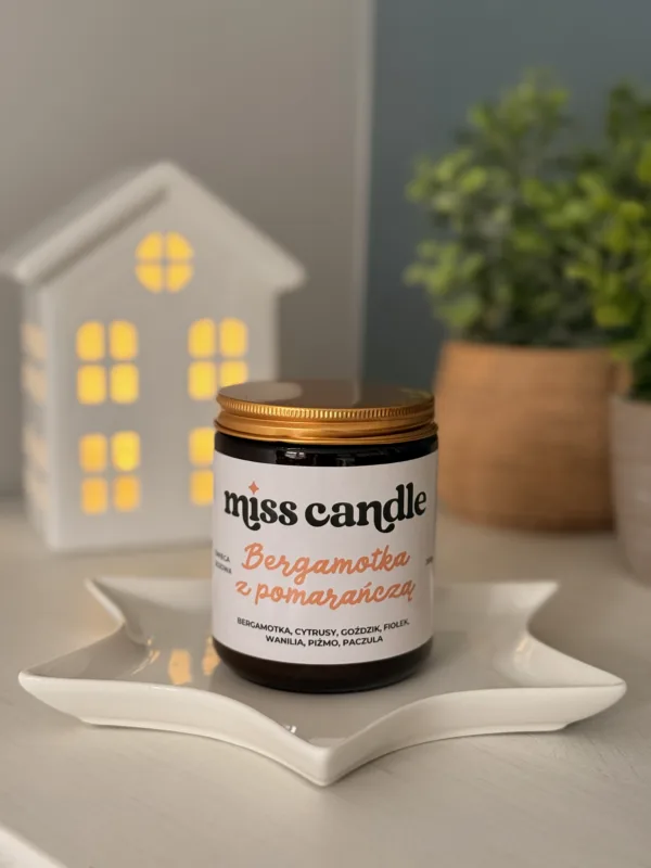 Świeca sojowa Bergamotka z pomarańczą