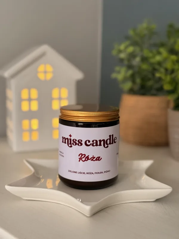 Świeca sojowa Róża