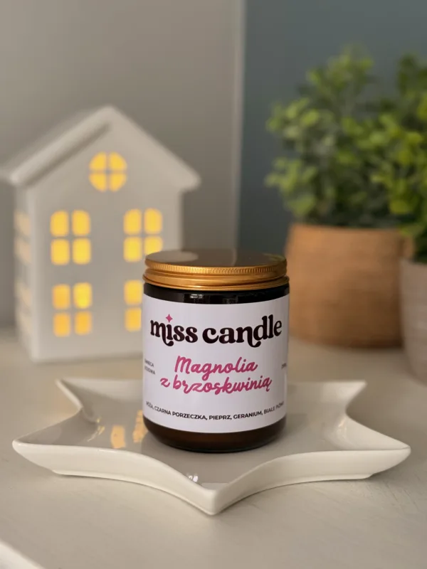 Świeca sojowa Magnolia z brzoskwinią