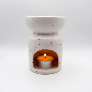 Kominek ceramiczny w kropeczki