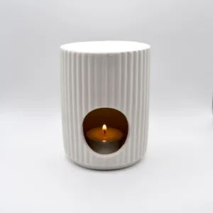 Kominek ceramiczny z ryflowany